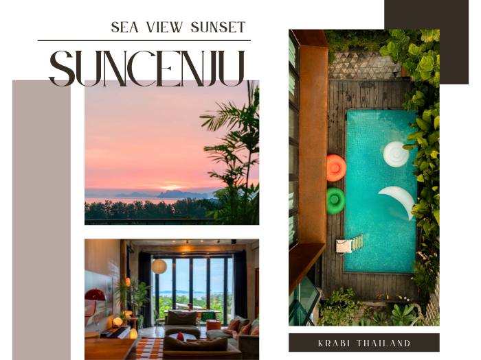 sea view sunset pool villa